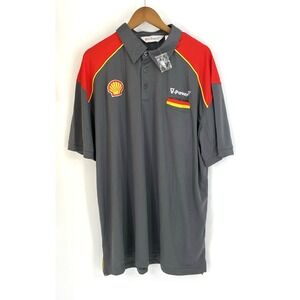 Shell V-Power Nitro Oil Gas Employee Uniform Polo Golf Shirt Mens 3XL